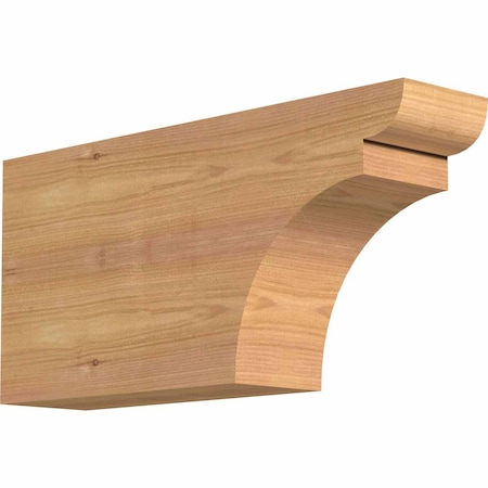 Ekena Millwork Yorktown Smooth Rafter Tail, Western Red Cedar, 3 1/2"W x 8"H x 16"L RFT04X08X16YOR00SWR